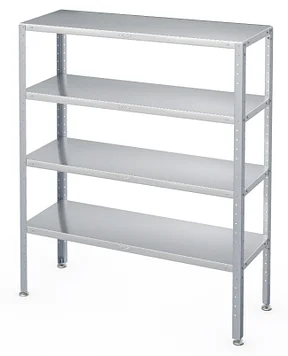 Стеллаж  оцинкованный 1500х400х1800