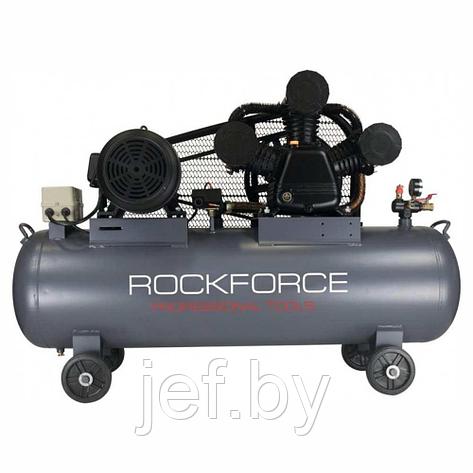 Компрессор 3-х поршневой масляный с ременным приводом ROCKFORCE RF-365-100, фото 2