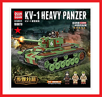 100070 Конструктор Quanguan "Тяжелый танк КВ-1", 768 деталей, аналог LEGO