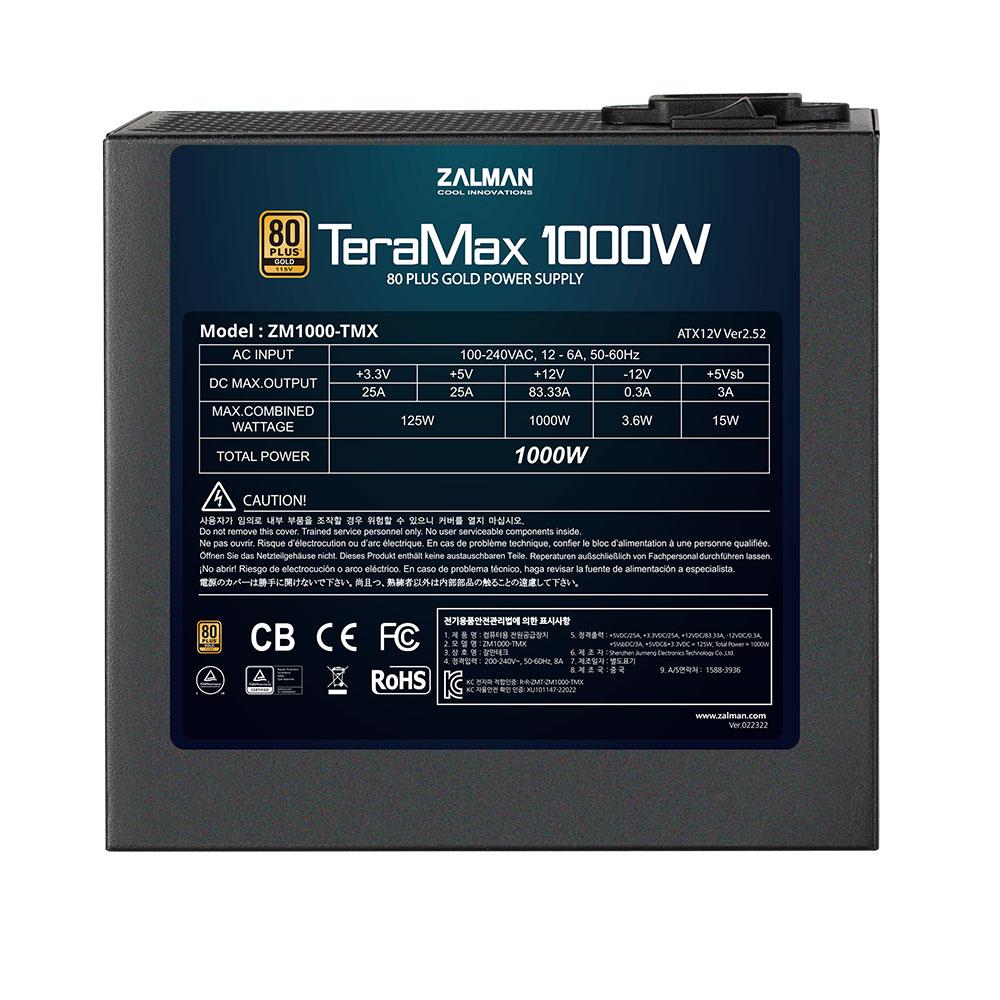Блок питания Zalman TeraMax 1000W ZM1000-TMX