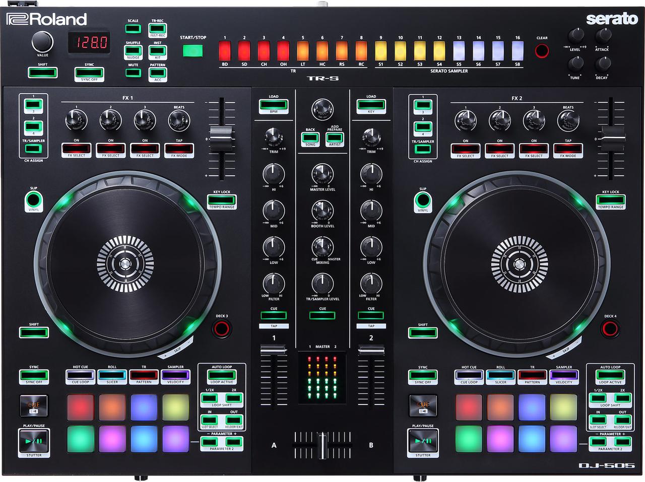 DJ контроллер Roland DJ-505 - фото 1 - id-p189172212