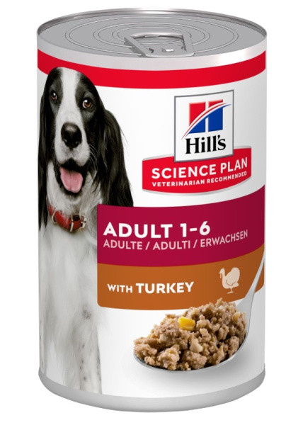 Консервы для собак Hill's Science Plan Adult (индейка) 370 гр. - фото 1 - id-p189167625