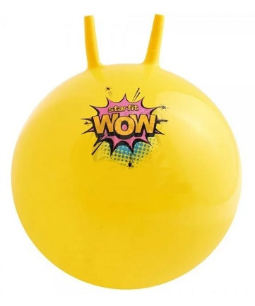 Мяч гимнастический с рожками STARFIT GB-411-Y 55 см, 650 гр, антивзрыв, желтый - фото 1 - id-p189173777