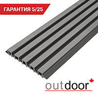 Панель универсальная ДПК Outdoor 3D 220*25*4000 мм. шлифованная серая