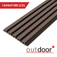 Панель универсальная ДПК Outdoor 3D 220*25*4000 мм. шлифованная мореный дуб