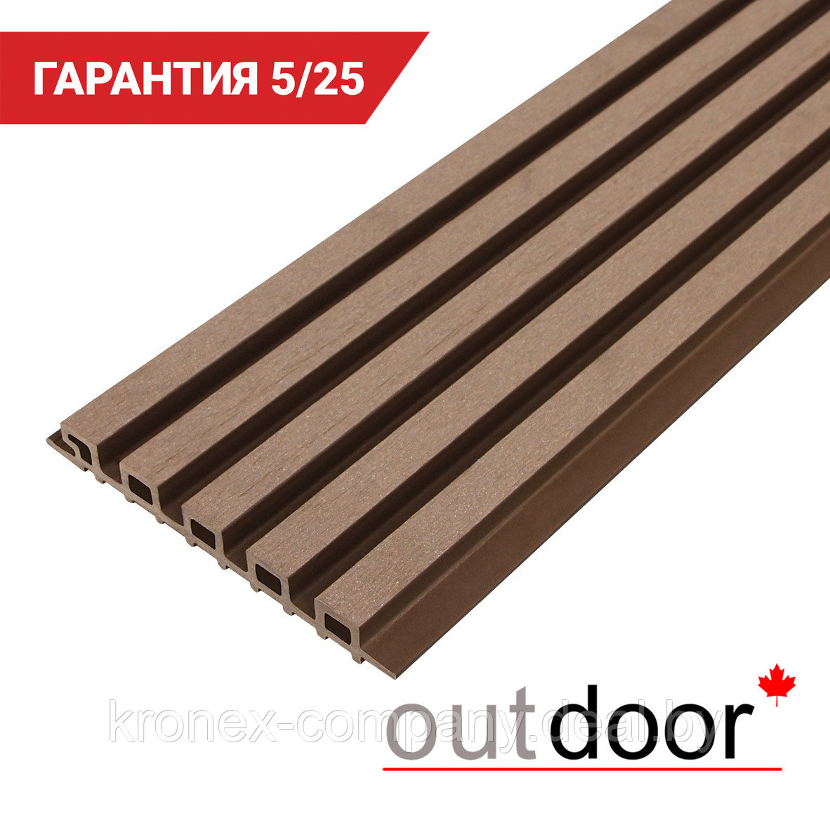 Панель универсальная ДПК Outdoor 3D 220*25*4000 мм. шлифованная дуб