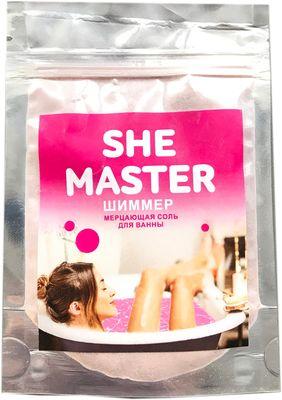Мерцающая соль для ванн She Master розовый, 70 г - фото 1 - id-p189199453