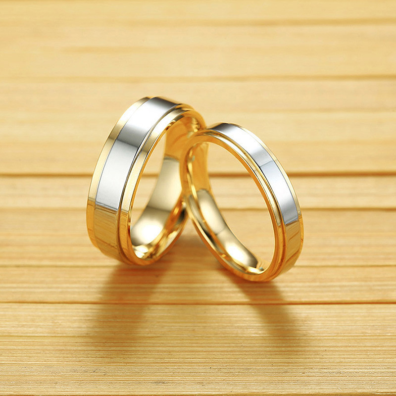 Парные кольца "Стиль Silver-Gold" - фото 6 - id-p189200268