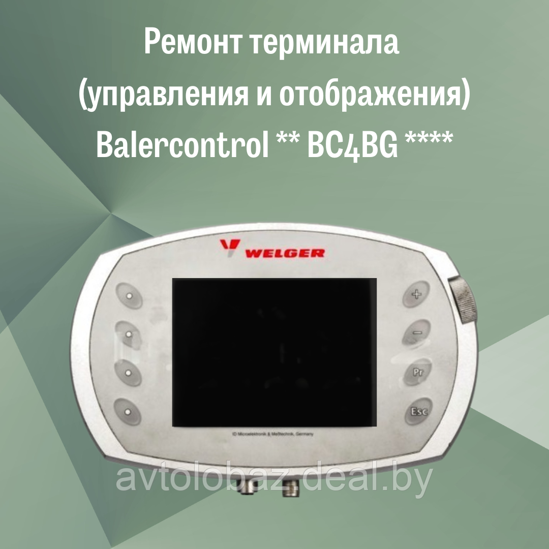 Ремонт терминала (управления и отображения) Balercontrol ** BC4BG **** - фото 1 - id-p107462254