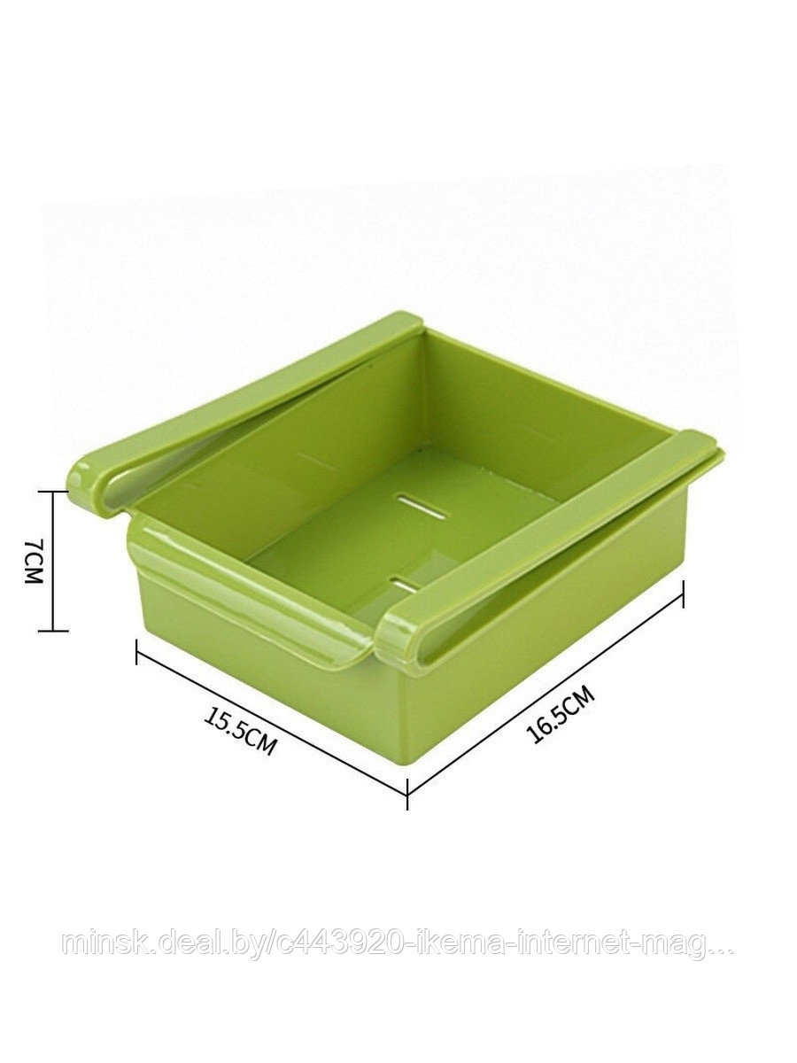 Органайзер подвесной для холодильника 15,5х16,5х7 см. (QH-05) Зеленый
