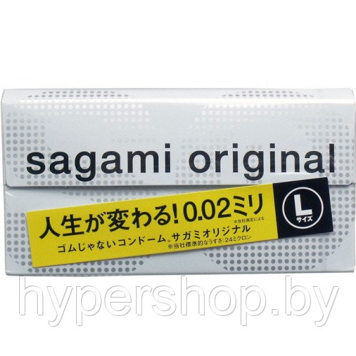 Полиуретановые презервативы Sagami Original 0,02 L-size 6 шт