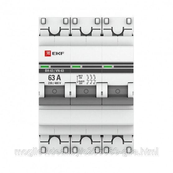 Выключатель нагрузки 3P 63А PROxima - фото 2 - id-p189203191