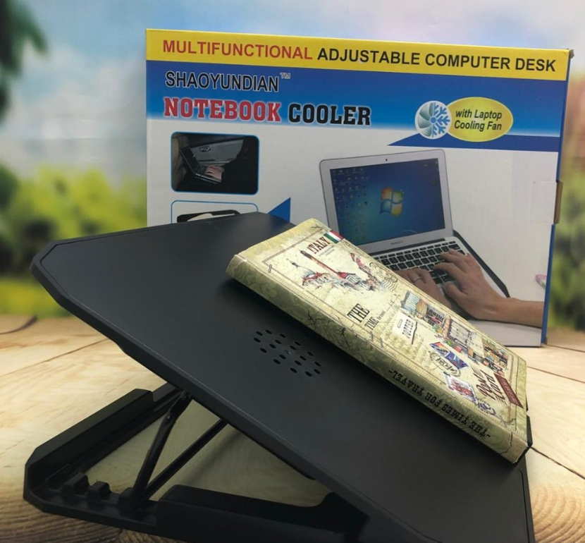 Подставка - столик для ноутбука / планшета с охлаждением (1 вентилятор) Shaoyundian Notebook Cooler, 36 х 26 с - фото 6 - id-p189203214