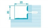 Профиль угловой ПУ 05 бронза люкс 20х20мм длина 2700мм - фото 3 - id-p189202280