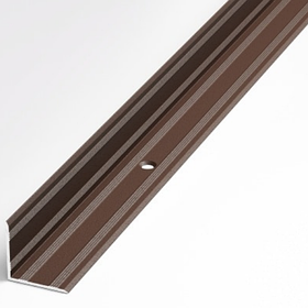 Профиль угловой внутренний ПУ 05-1 шоколад 20х20мм длина 1350мм