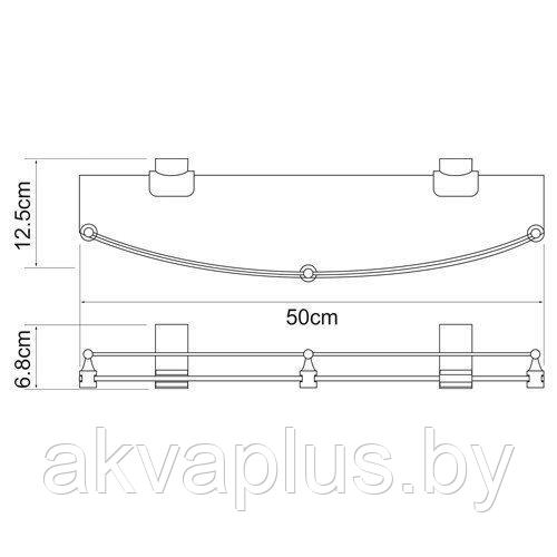 Комплект аксессуаров для ванной WasserKraft EXTER бронза - фото 3 - id-p189209577
