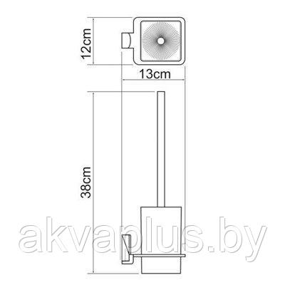 Комплект аксессуаров для туалета WasserKraft EXTER бронза - фото 3 - id-p189209578