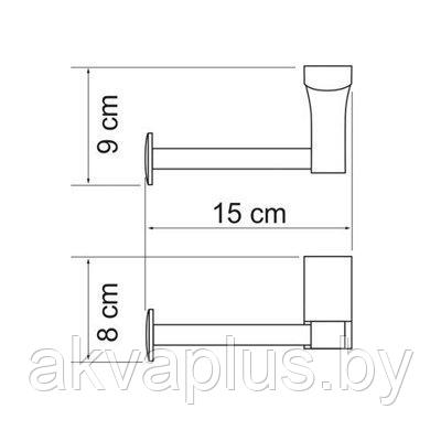 Комплект аксессуаров для туалета WasserKraft EXTER бронза - фото 4 - id-p189209578