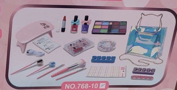Набор детской косметики в сумочке "Makeup Bag" 17 предметов - фото 2 - id-p189239108