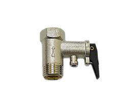 Клапан для водонагревателя, предохранительный, 1/2, с ручкой, 7 бар, 0, 7 МПа, код 100507