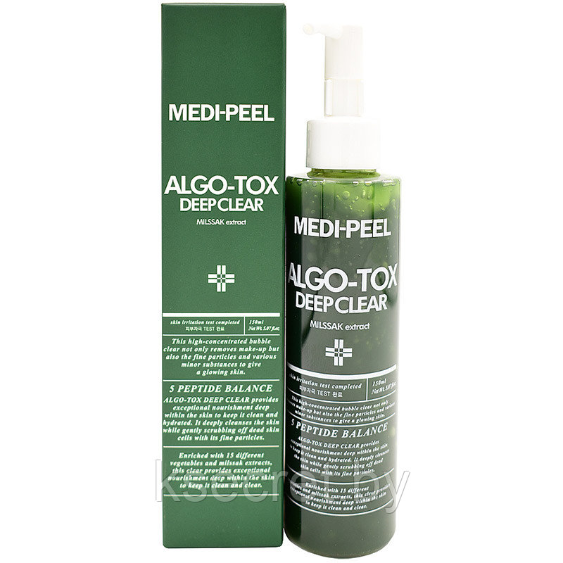 Гель для глубокого очищения кожи с эффектом детокса MEDI-PEEL Algo-Tox Deep Clear,150 мл - фото 1 - id-p189245087