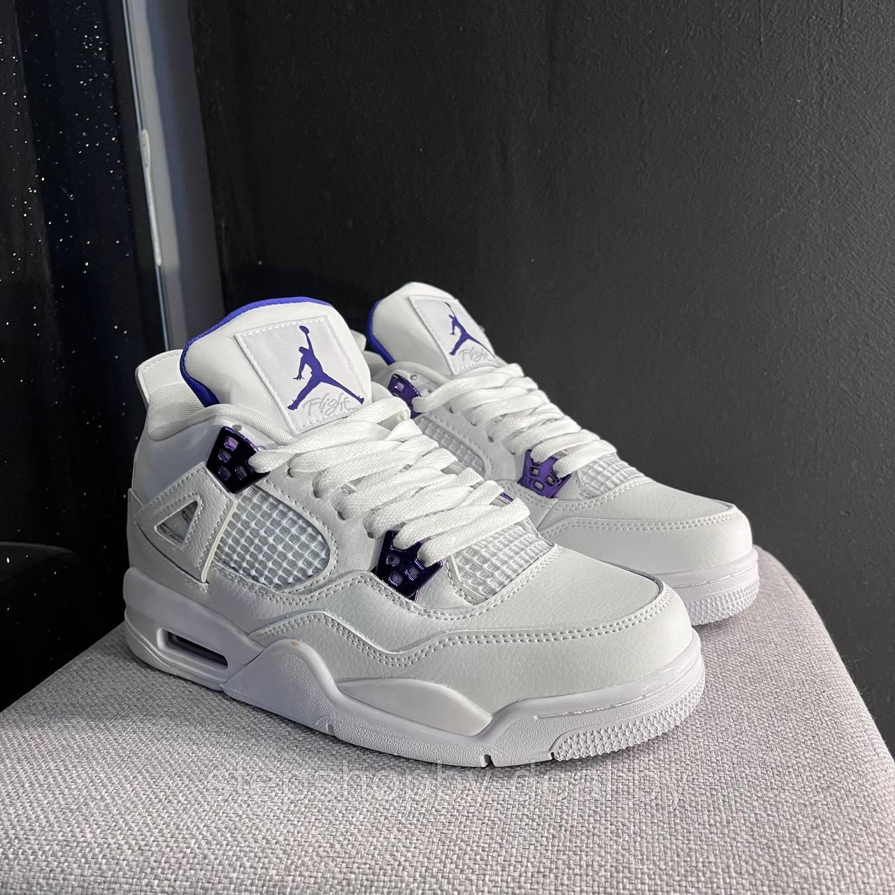 КРОССОВКИ Jordan 4 Retro Metallic Purple - фото 2 - id-p189249213