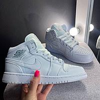 КРОССОВКИ Air Jordan 1 Mid GS white 44