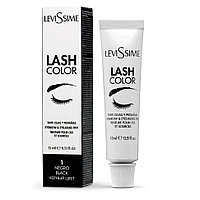 Краска для бровей и ресниц Levissime Lash Color, цвет черный #1, 15мл