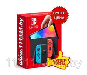 Игровая приставка NINTENDO SWITCH OLED (с неоновыми Joy-Con)