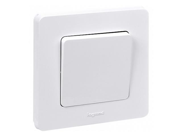 Переключатель Legrand Inspiria одноклавишный 10AX 250В White 673650