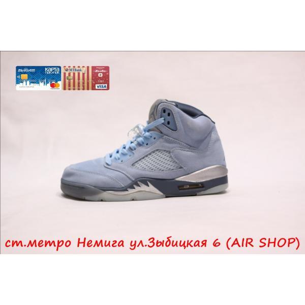 Nike Air Jordan 5 blue, фото 1