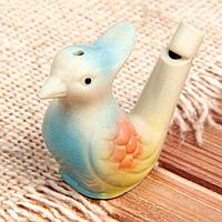 Свистулька керамическая Хорошие сувениры Птичка с хохолком