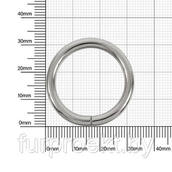 Кольцо №18 разъемн 4/25/33мм никель роллинг Р