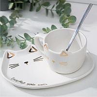 Подарочный чайный набор Котик «Счастье рядом» на 1 персону