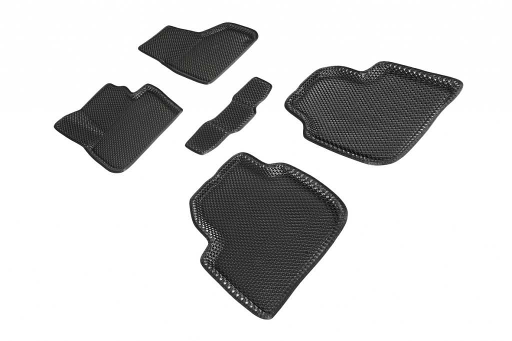 Коврики салона EVA 3D ромб для Skoda Superb III 2015- Черные