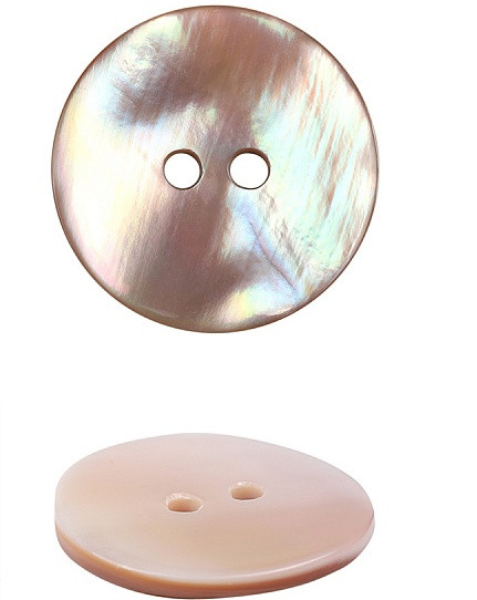 Пуговица перламутр (ракушка) цв розовый 15 мм - фото 1 - id-p189345362