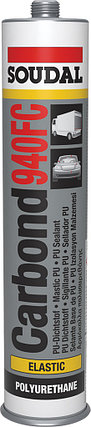 Клей-герметик полиуретановый Soudal CARBOND 940FC серый 300 мл, фото 2