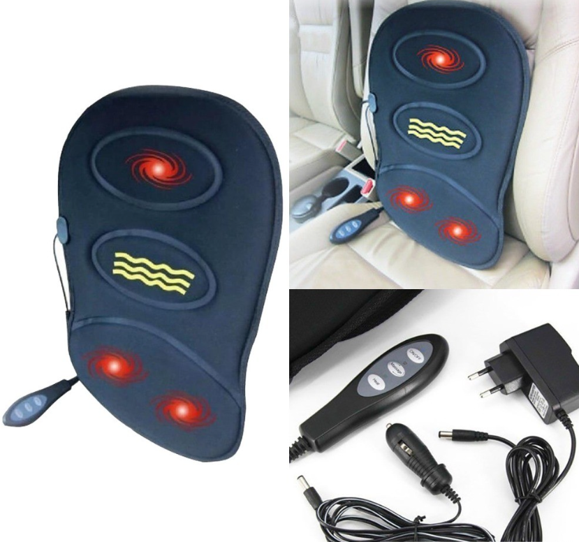 Массажная накидка для автомобиля и офиса с прогревом Robotic Cushion Massage HL-802 - фото 1 - id-p166851705