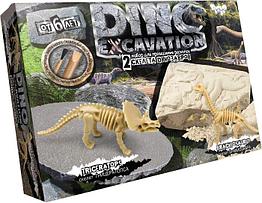 Набор для опытов Danko Toys Dino Excavation Динозавры Трицератопс и Брахиозавр DEX-01-01