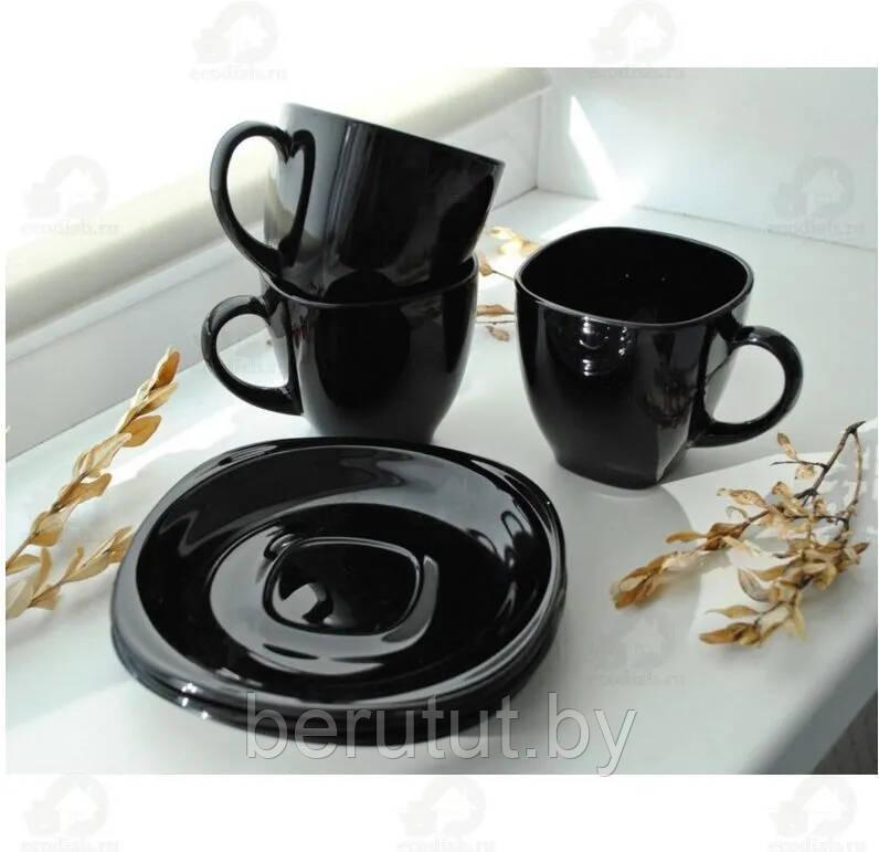 Чайный сервиз на 6 персон Luminarc CARINE BLACK P4672 - фото 1 - id-p189347680