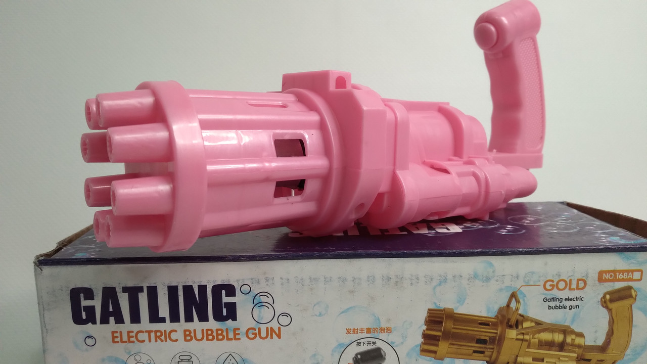 Пулемет генератор мыльных пузырей BUBBLE GUN - фото 4 - id-p159290129