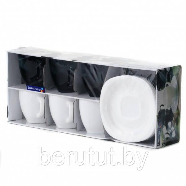 Чайный сервиз на 6 персон Luminarc CARINE WHITE/BLACK D2371 - фото 5 - id-p189347837