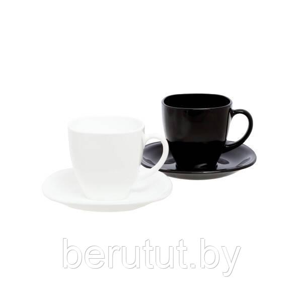 Чайный сервиз на 6 персон Luminarc CARINE WHITE/BLACK D2371 - фото 3 - id-p189347837