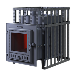 Печь чугунная для бани Гефест Гроза 24 (М) в сетке