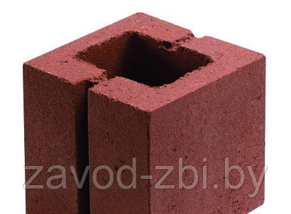1КБДР-ЦП-3 Камень бетонный доборный рядовой п. 3 красный, фото 2
