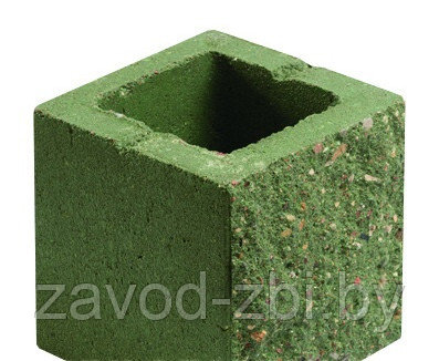1КБДЛ-ЦП-3-к Камень бетонный доборный лицевой п. 6 зеленый