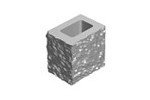 1КБДЛ-ЦП-11-2к Камень бетонный доборный лицевой п. 17 серый, фото 2