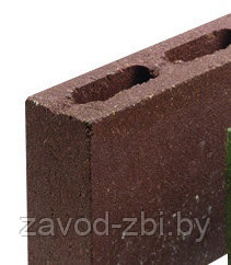 1КБОР-ЦП-2 Камень бетонный обычный рядовой п. 18 красный