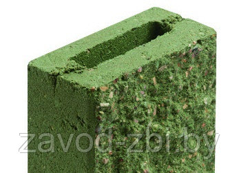 1КБДЛ-ЦП-4-2к Камень бетонный доборный лицевой п. 22 зеленый - фото 1 - id-p189369427