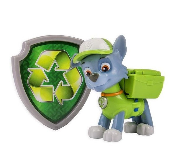 ЩЕНЯЧИЙ ПАТРУЛЬ РОККИ ЩЕНОК-ЭКОЛОГ, СО ЗНАЧКОМ, PAW PATROL - фото 1 - id-p23961244